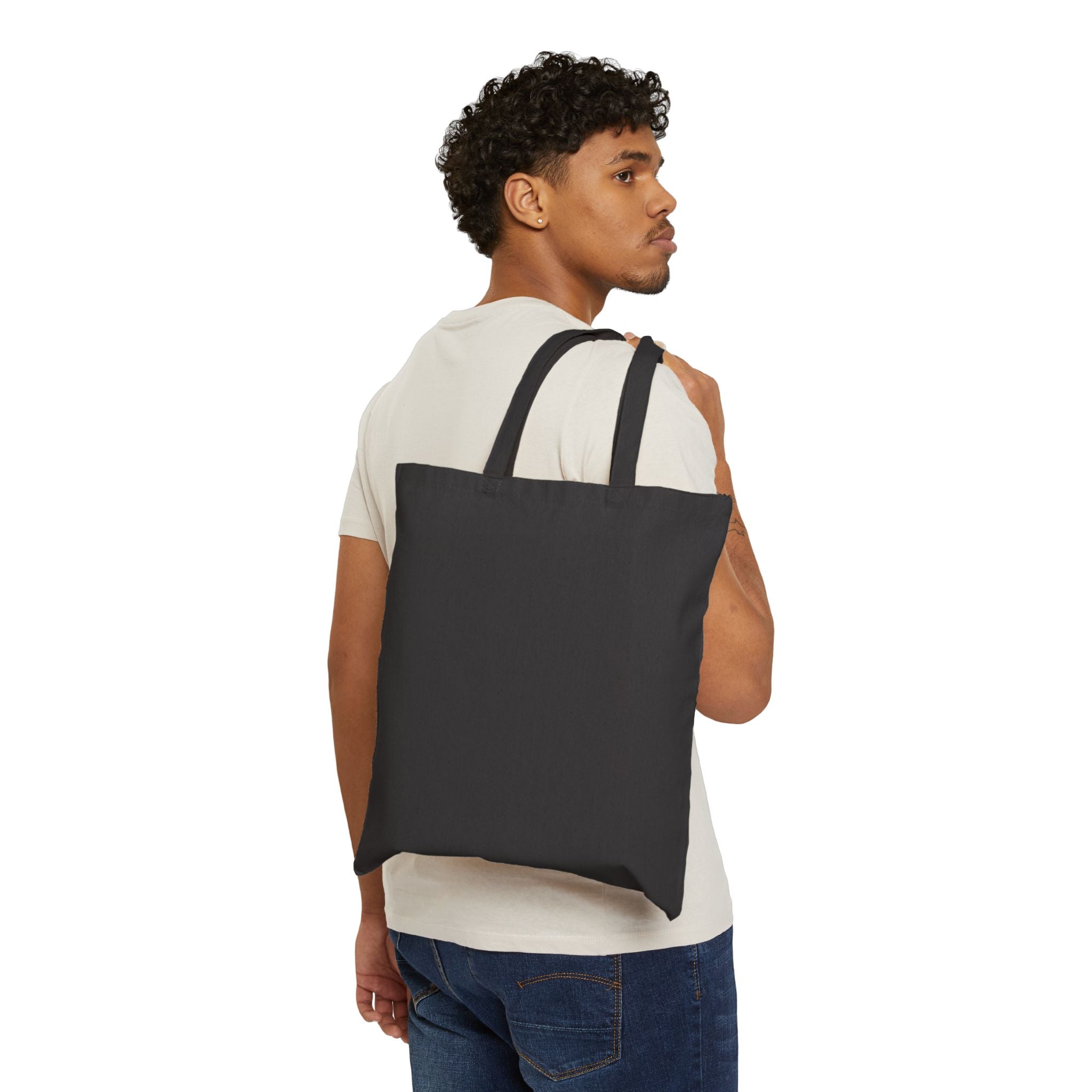 Bacon Canvas Tote Bag — Funny Illustrated Bacon Grocery & Market Shopper