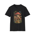 Mushroom Cottage T-Shirt — "Slow Days" Whimsical Garden Tee