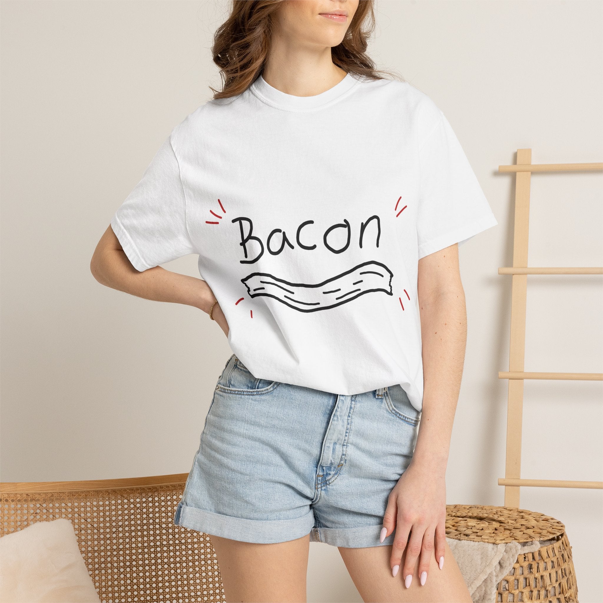 Bacon Doodle T-Shirt — Funny Breakfast Graphic Tee