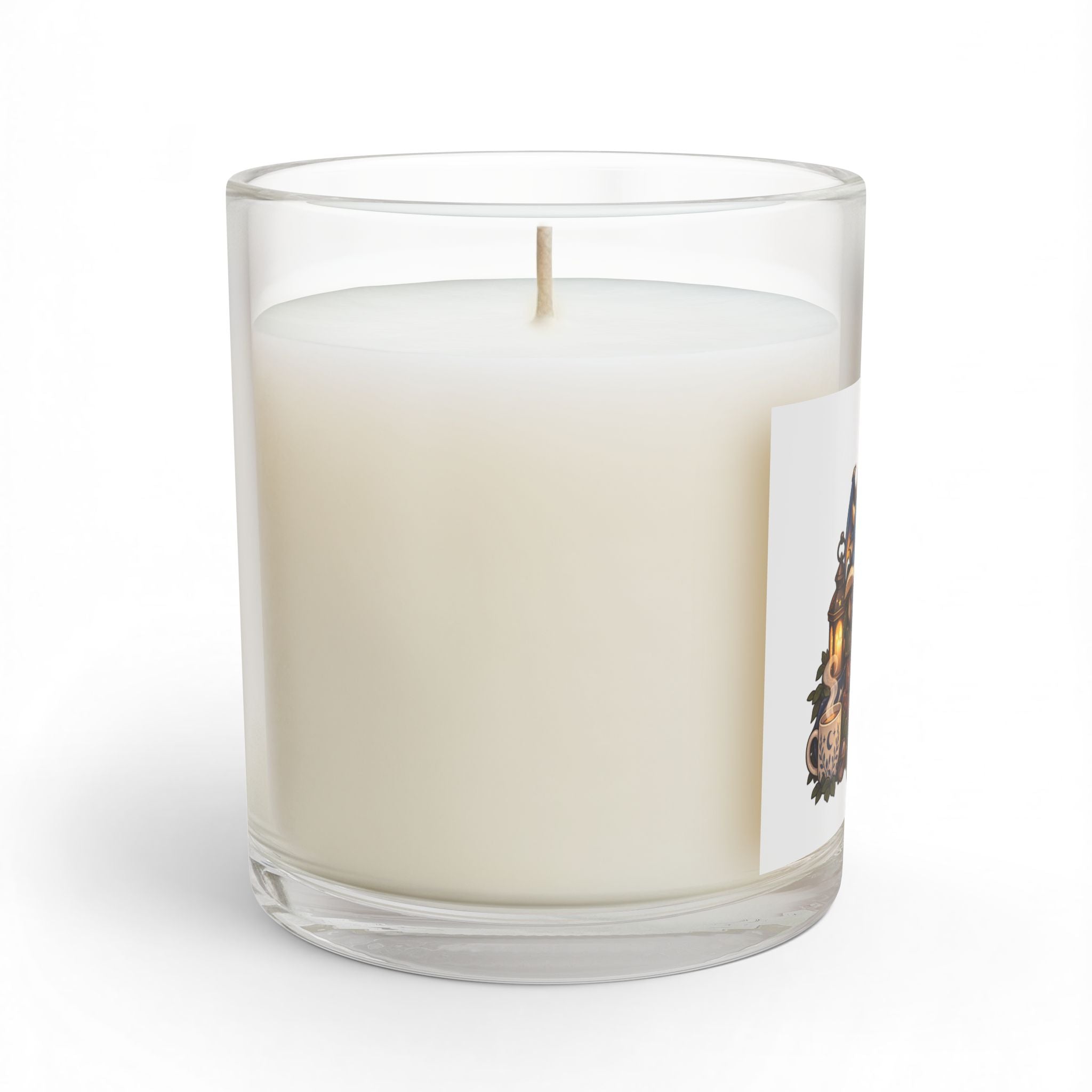 sleepy dragon Glass Candle