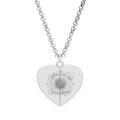 Hidden Message Engraved Heart Necklace — Secret Split Pendant Gift