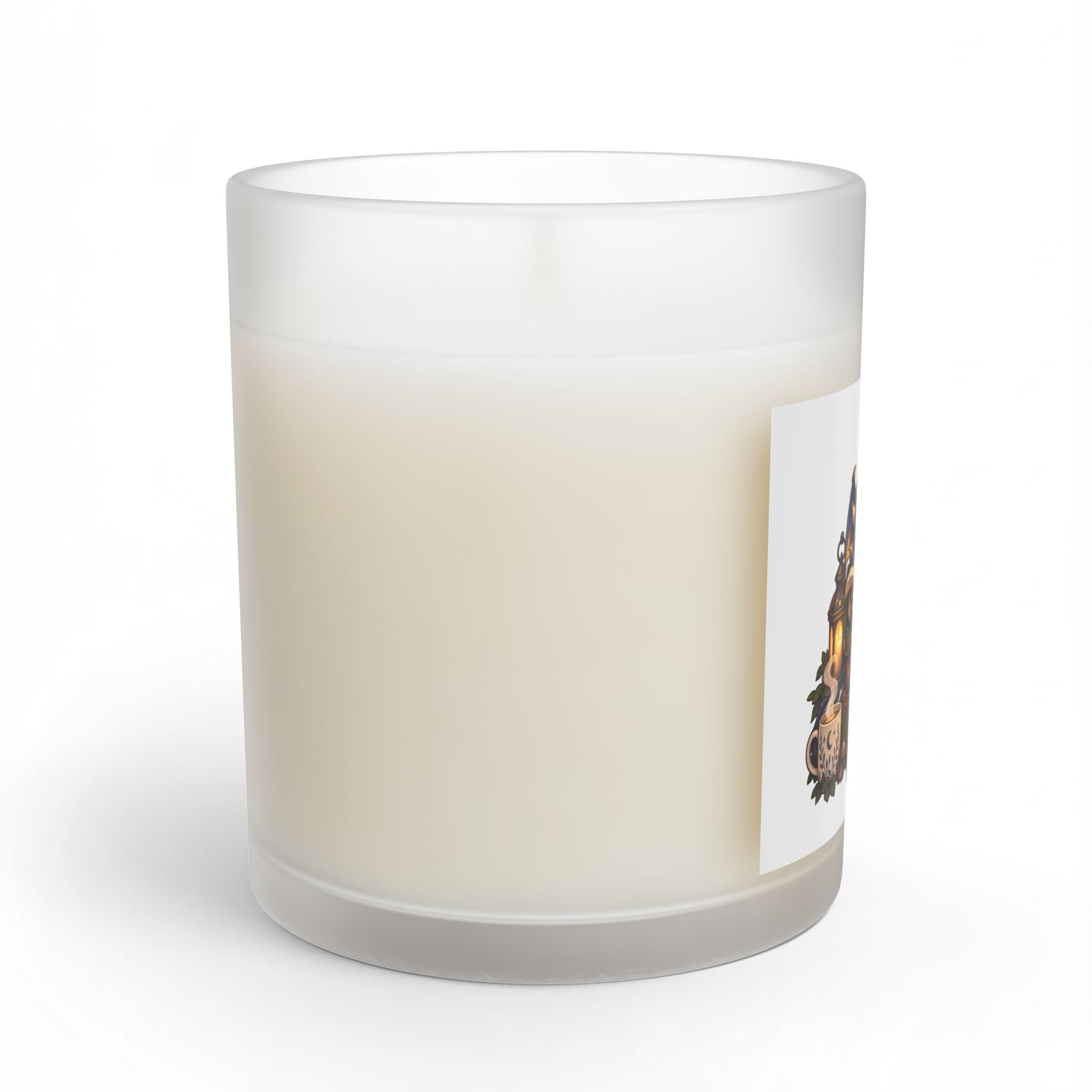 sleepy dragon Glass Candle